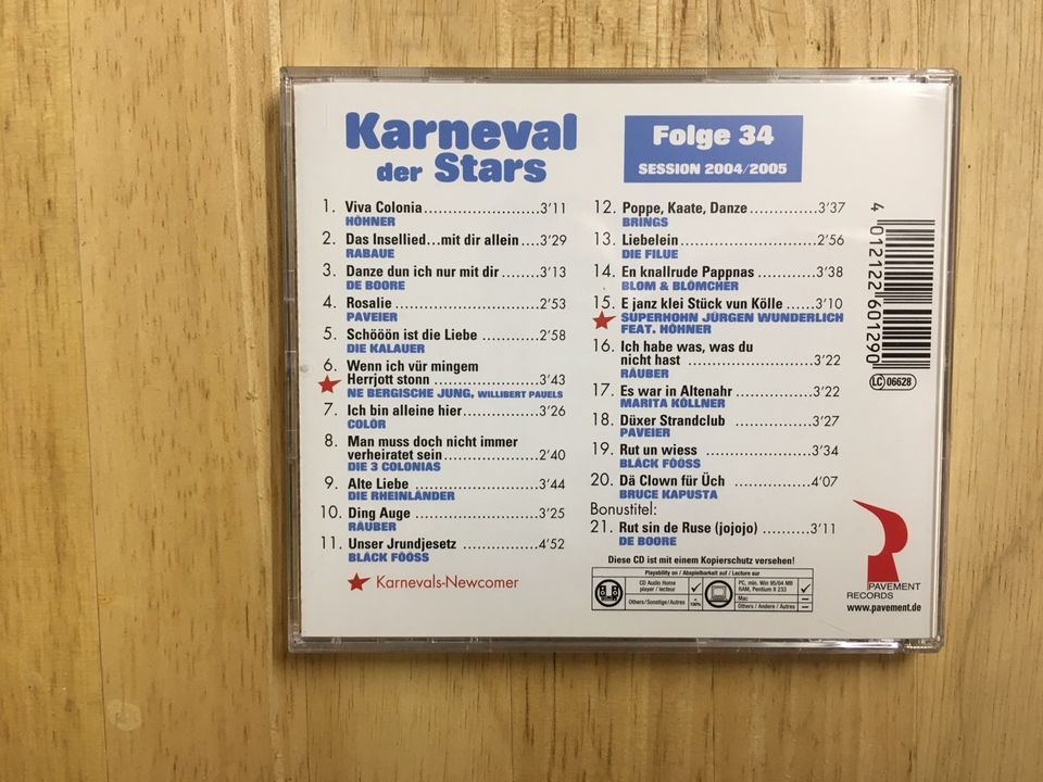 CD Karneval der Stars Folge 34 in Niedersachsen - Lohne (Oldenburg), Musik  und CDs gebraucht kaufen