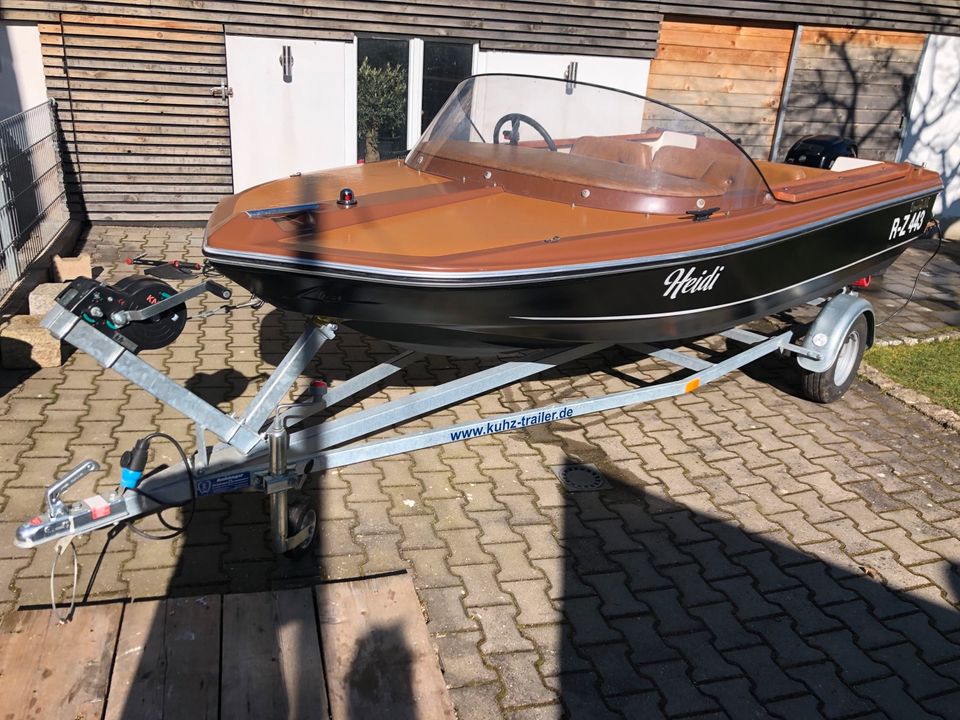 Motorboot 15PS Mercury inkl. Trailer in Weiden (Oberpfalz)