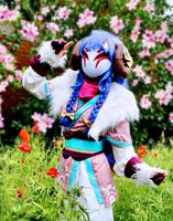 Lange Lila Spirit Blossom Kindred Cosplay Perücke wig purple lol Nordrhein-Westfalen - Hörstel Vorschau