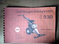 E 930 Gartengerätesystem Bedienanweisung, DDR. Sachsen - Dorfchemnitz Vorschau