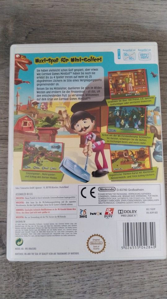 Carnival Games Minigolf Nintendo Wii Zustand sehr gut TOP Spiele in Remscheid