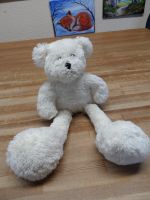 Plüschtier Schlenker Teddy Bär weiß 42 cm Kuscheltier Brandenburg - Nuthe-Urstromtal Vorschau