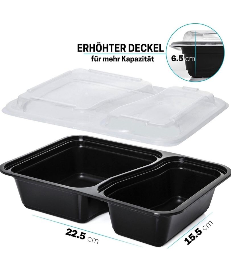 10x 2-Fach Meal Prep Container Von Igluu MEAL PREP in Düsseldorf