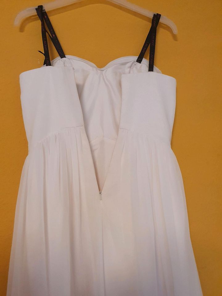 Maxi Kleid ohne Träger gr.38/M weiß 'neu' in Minden