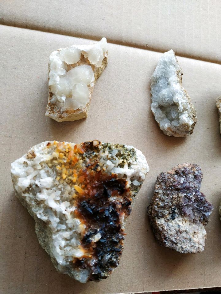 Mineralien Erzgebirge Fluorit Quarz Mineraliensammlung Erzgebirge in Sehmatal-Sehma