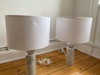 2 Tischlampen mit Marmorfuß und weißen Lampenschirmen von MADE Hamburg-Nord - Hamburg Eppendorf Vorschau