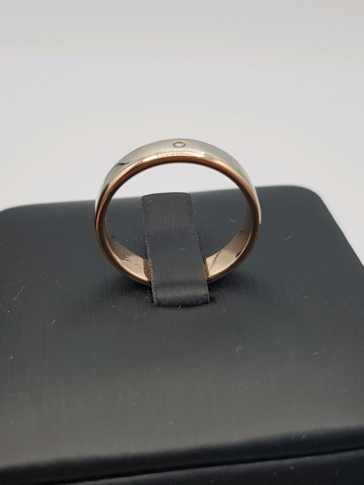Bicolor Diamant Ring in 585er/14 Karat Gold Gr.53 in Dinslaken