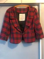 Stylischer Blazer Rot Blau Kariert Rock-Chic L Hessen - Neckarsteinach Vorschau