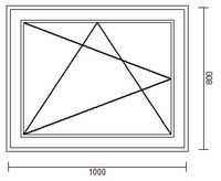 Kunststoff-Fenster 3-fach verglast B:100xH:80cm inkl.Fenstergriff Sachsen-Anhalt - Köthen (Anhalt) Vorschau