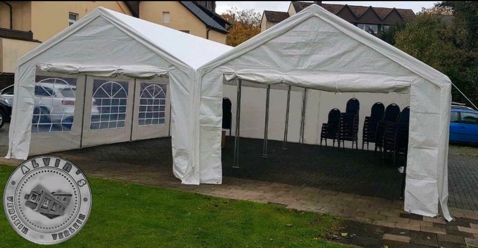 Verleihe Zelte Pavillon 4×8m & 3x6m (Heizstrahler verfügbar) in Hagen