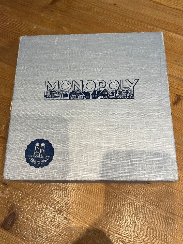 Monopoly - Schmidt Spiele - alte Ausgabe - silber - 1961 - Zusatz in Kempen