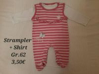 Strampler + Shirt 62 rosa Schmetterling Hessen - Herborn Vorschau