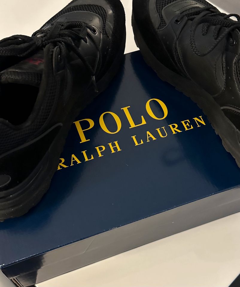 Polo Ralph Lauren Herren Sneaker,schwarz, Gr.48,Modell TRACKSTER in Gronau (Leine)