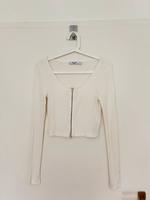 NA-KD crop Top langarm creme mit Reißverschluss Münster (Westfalen) - Centrum Vorschau