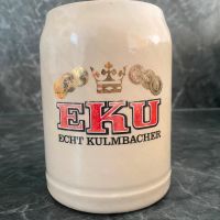 Krug EKU Kulmbach Bierkrug Brauerei Bräu 0,5L Keramik rot gold Bayern - Bamberg Vorschau