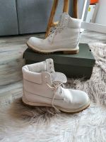 Tolle weiße Timberland Boots / Stiefeletten Nordrhein-Westfalen - Siegen Vorschau