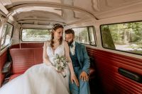 Hochzeit Fotoshooting VW Bulli T2 Bus Fotomotiv Brautpaar Saarland - Bous Vorschau
