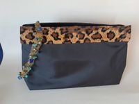 Designer schwarze Clutch Handtasche von Ashley Brooke, Leoparden Niedersachsen - Oldenburg Vorschau