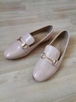 Loafer Schuhe Flach Slipper Lack rosa Gold Schnalle RAID 37 Hessen - Ebsdorfergrund Vorschau