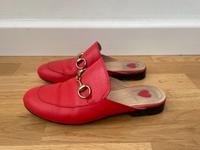 Gucci Vertundy Pantoletten Leder Slipper rot EU36 Köln - Mülheim Vorschau