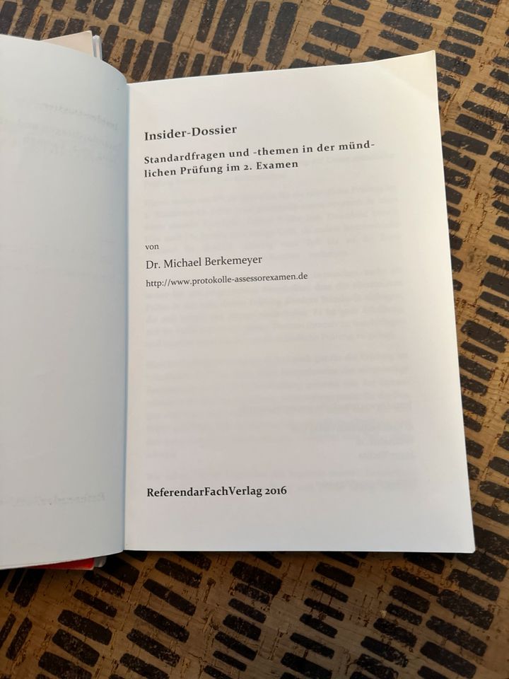 Mündliche Prüfung Jura 2. Staatsexamen Kaiser Berkemeyer in Hamburg
