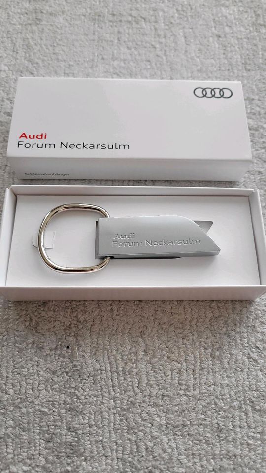 Audi Schlüsselanhänger | NEU! | Edelstahl | Audi Forum Neckarsulm in Walldorf