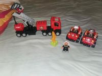 Lego Duplo Drehleiter Feuerwehr mit zwei Einsatzwagen Baden-Württemberg - Kornwestheim Vorschau