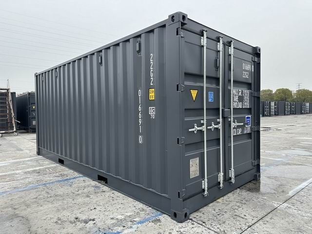 20 ft Open Side Seecontainer RAL7016 Anthrazitgrau in Waging am See