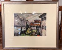 Gerhard Nebel Brenzone / Gardasee 1982 Aquarell Zeichnung München - Schwanthalerhöhe Vorschau