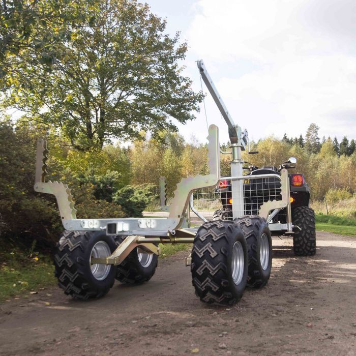 Anhänger Quad ATV Kipperanhänger 700 Kg Rasentraktor mit Seilkran in Görlitz