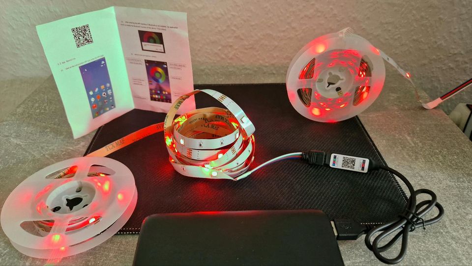 Smart Bluetooth Licht Strip 4 Meter USB RGB Beleuchtung Neu in Dresden