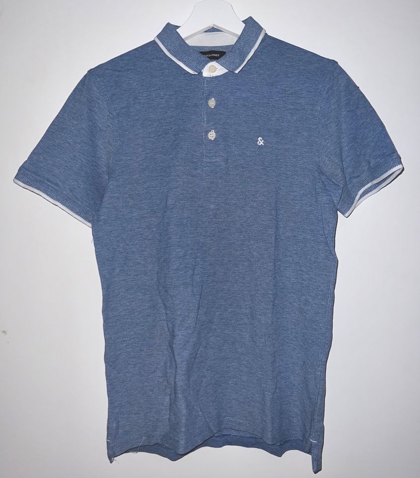 3 Jack & Jones Polo-Shirts Gr. M (Weiß, Blau, Schwarz) in Forchheim