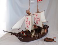 PLAYMOBIL Custom: großes Segelschiff SANTA MARIA von Kolumbus Nordrhein-Westfalen - Kamp-Lintfort Vorschau