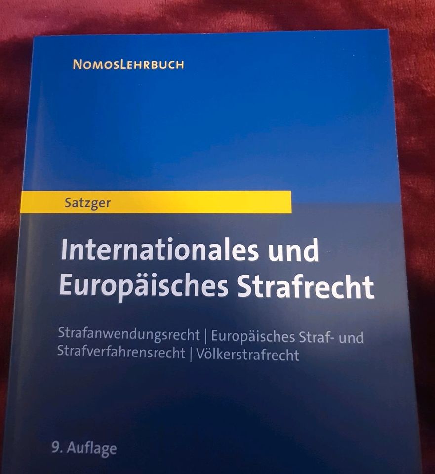 Internationales und Europäisches Strafrecht 9. Auflage Satzger in Köln