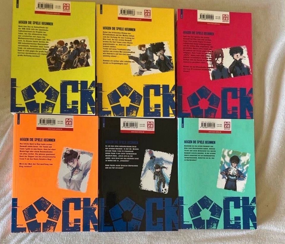 Blue lock Manga 1-6 (1.Auflage) mit Schuber in München