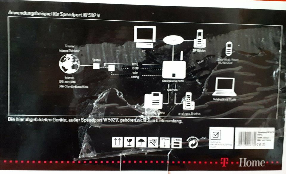 Speedport W 502V Router * Modem * DSL * WLAN * Telekom + Anleitun in Römhild