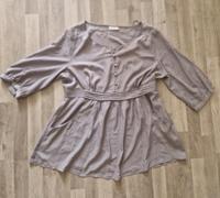 C&A BLUSE GRAU MIT TASCHEN FLIEßENDER LEICHTER STOFF GR 46 Berlin - Marienfelde Vorschau