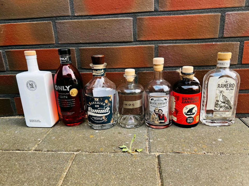 LEERE Ginflaschen Gin Flaschen für Seifenspender, Lampe Deko in Uetersen