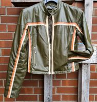 Stylische Kurzjacke, Motorradjacke,Kunstleder,Vintage, Gr. L Grün Nordrhein-Westfalen - Ennigerloh Vorschau