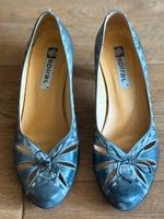 Pumps Schuhe Vintage Gr. 37 blau 90ies Hessen - Schotten Vorschau