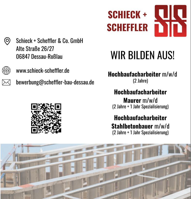 Ausbildung zum Hochbaufacharbeiter (m/w/d) in Dessau-Roßlau