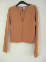 Damen T-Shirt cognac-farben langarm ~ DIVIDED H&M ~ Gr. S Niedersachsen - Lehrte Vorschau