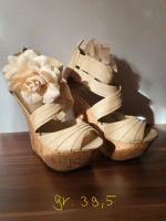 Keilabsatz Kork High Heels  Blume gr. 39.5 beige Rheinland-Pfalz - Gusterath Vorschau