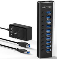 RSHTECH USB 3.0 Aktiv-Hub mit 36W - Aluminium, Tasten Baden-Württemberg - Elchesheim-Illingen Vorschau