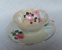 Bayreuther Waldsassen Tasse mit Rose, goldene Borte Niedersachsen - Bad Bederkesa Vorschau