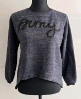 Cropped Sweater mit Cutout Sweatshirt Pulli Pullover grau meliert Hessen - Bensheim Vorschau