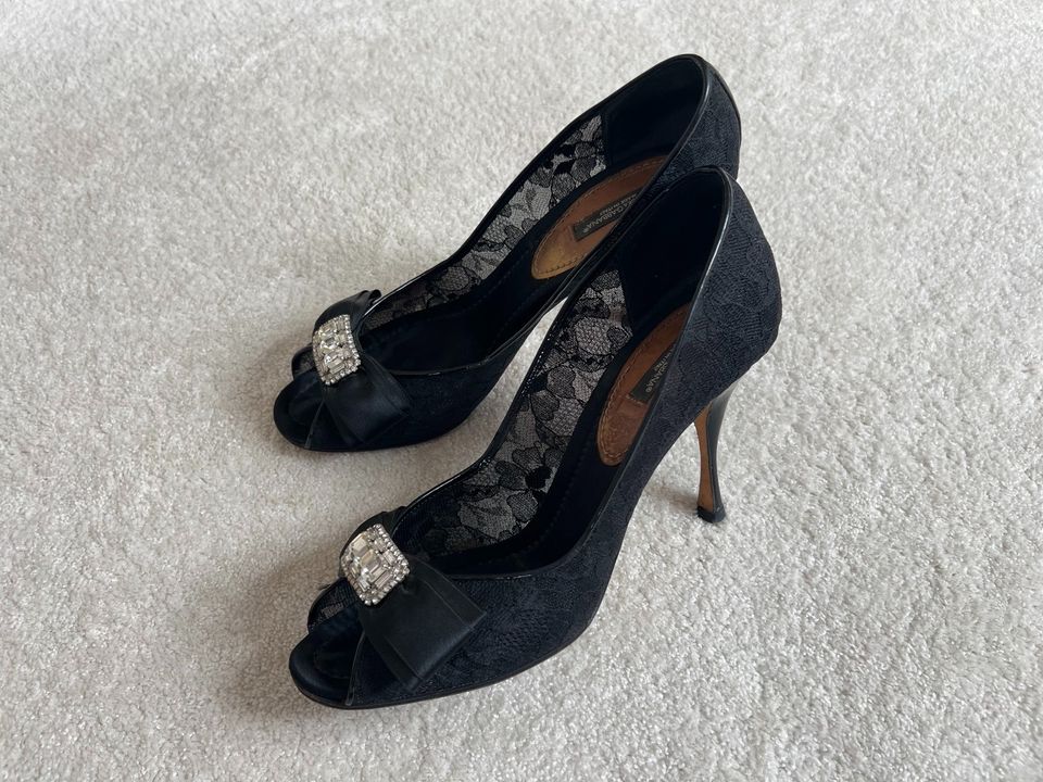 DOLCE & GABBANA High Heels Pumps Spitze schwarz 39 in Rendsburg