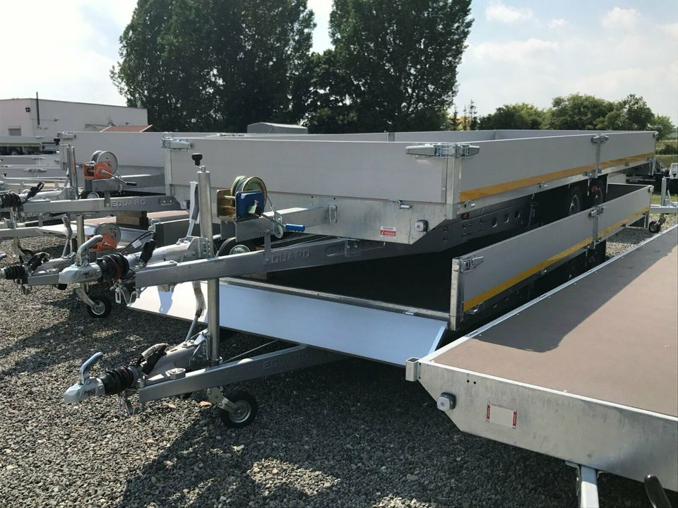 ⭐️ Eduard Auto Transporter 3000kg 606x220x30cm Rampen Winde 63 in Schöneiche bei Berlin