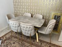 Sofort verfügbar/Esstisch/Neu/Luxus/Oscar Gold-Beige Design/Tisch Berlin - Rudow Vorschau