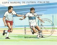 Nicaragua Block 183° Fußball-Weltmeisterschaft 1990 Italien Sport Nordrhein-Westfalen - Kamen Vorschau